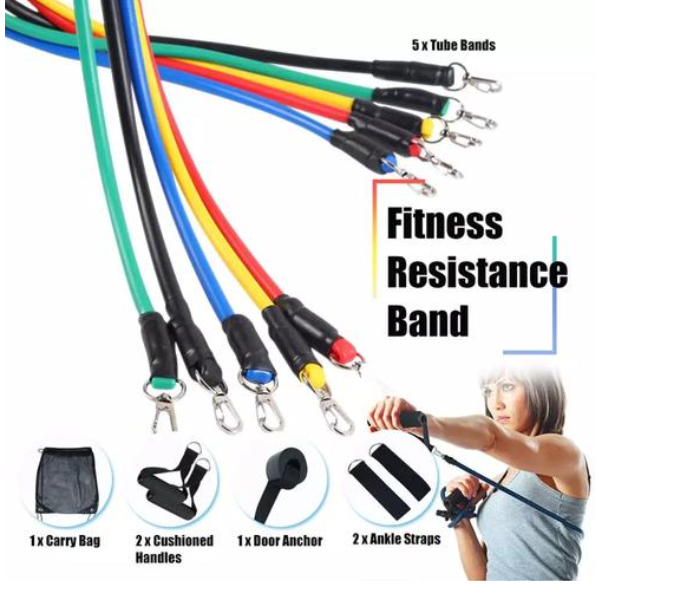 Pull Rope Fitness Exercises Resistance Bands Set - Zoom Image 4