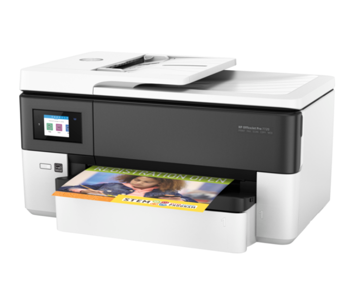 HP Y0S18A OfficeJet Pro Wide Format Wireless All-in-One Printer - White - Zoom Image 2