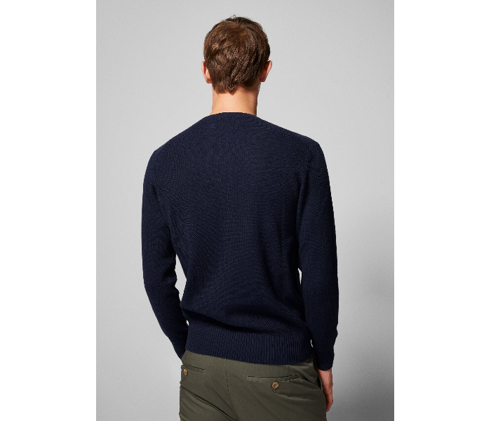 Springfield 003425811 Large Basic Winter Knitwear for Men - Dark Blue - Zoom Image 2