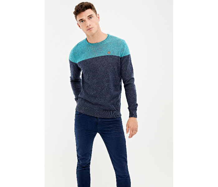 Springfield 006617685 XXL Knitwear for Men - Blue and Teal - Zoom Image 2