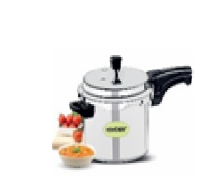 Homeway HW6604 5 L Indian Pressure Cooker -Induction Bottom - Silver - Zoom Image