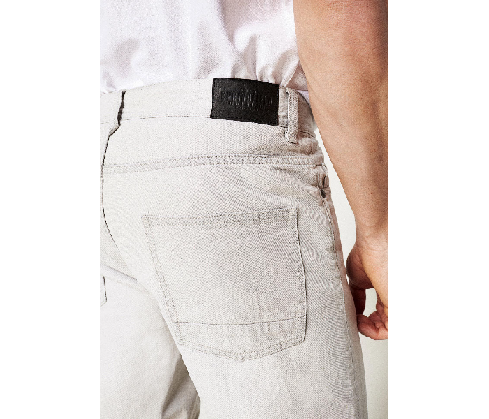 Springfield 001340440 EU38 Denim Bermudas for Men - Light Grey - Zoom Image 4