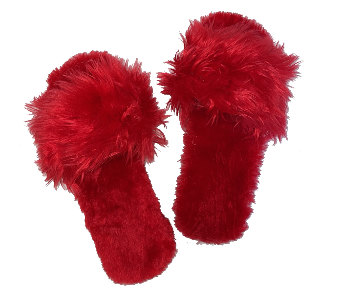 Casual LFO26 US 10 Daily Wear Soft Flat Home Slippers for Women - Red - Zoom Image