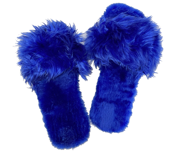 Casual LFO26 US 10 Daily Wear Soft Flat Home Slippers for Women - Blue - Zoom Image