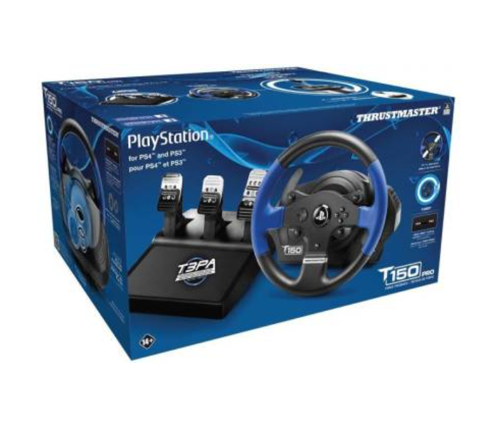 Thrustmaster TM-WHL-T150RS EU Version Racing Wheel - Black and Blue - Zoom Image 2