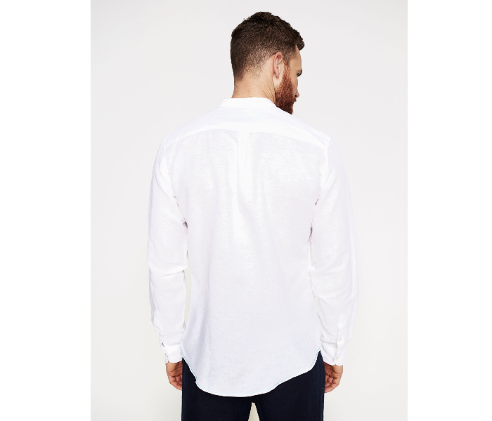 Springfield 099333699 XXL Linen Shirt for Men - White - Zoom Image 4