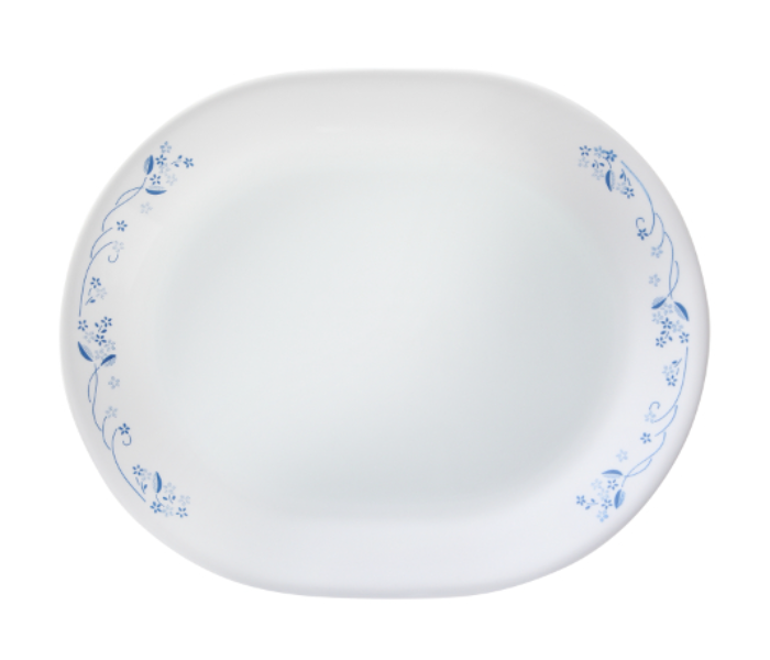 Corelle 6017594 Livingware 12.25 Inch Serving Platter Provincial Blue - White - Zoom Image