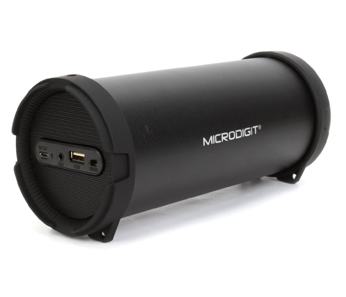 Microdigit M0051RT Portable Drum HD Sound Bluetooth Speaker - Black - Zoom Image 1