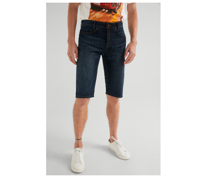 Springfield 001546611 EU30 Denim Bermudas for Men - Dark Blue - Zoom Image 2