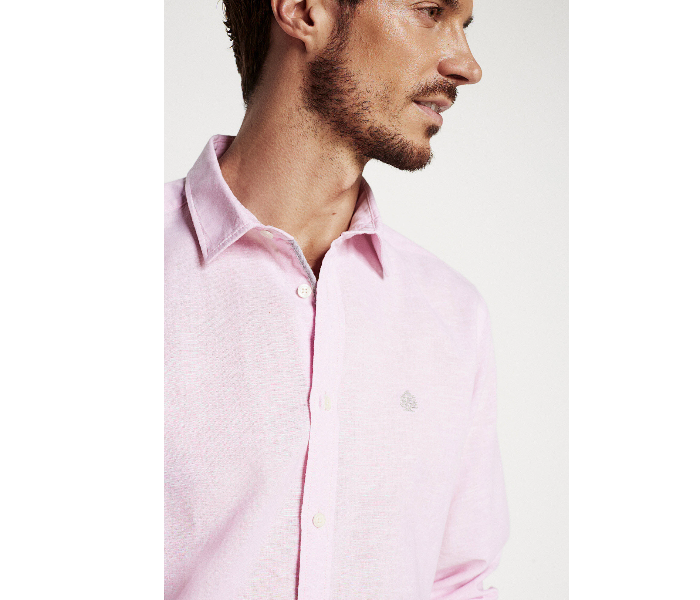 Springfield 099320470 XXL Linen Shirt for Men - Pink - Zoom Image 4