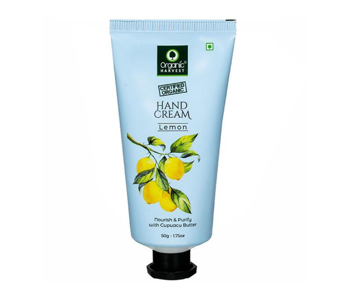 Organic Harvest 50 gm Lemon Nourishing and Sanitizing Hand Cream - Zoom Image 1