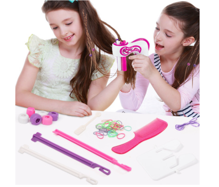 FN-Kids 3 Strand Automatic Stylish Electric Hair Braider - Pink - Zoom Image 2