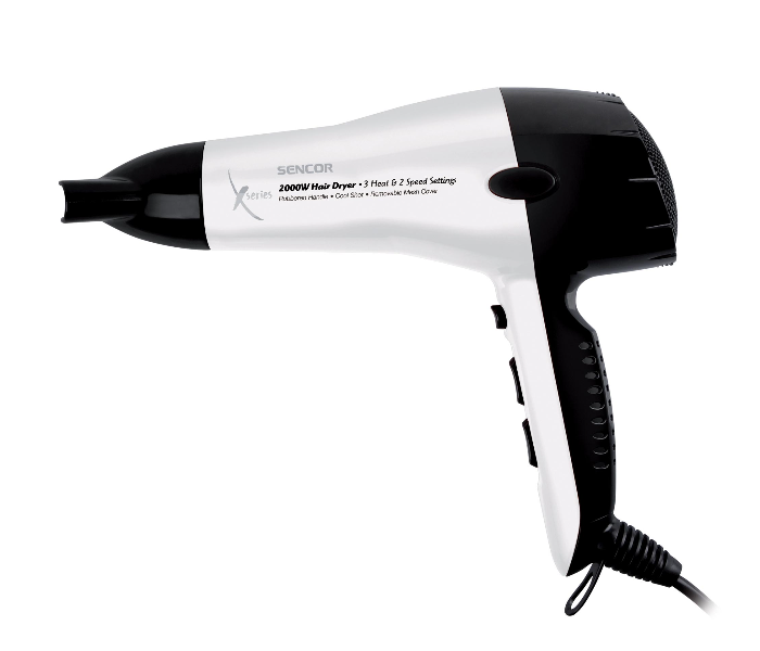 Sencor SHD 6600W 2000 Watts Hair Dryer - White and Black - Zoom Image 1