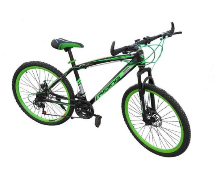 New Year Centre Wt-900-26 Fashion Riding 26 Inch Bicycle - Black and Green - Zoom Image