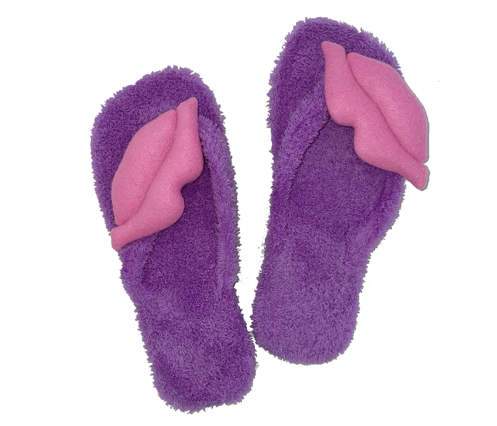 Casual LFV101 US 06 Daily Wear Soft Flat Home Slippers for Women - Light Purple - Zoom Image