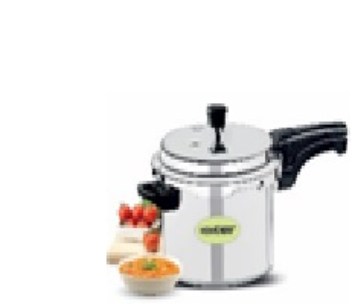 Homeway HW6605 7.5 L Indian Pressure Cooker -Induction Bottom - Silver - Zoom Image