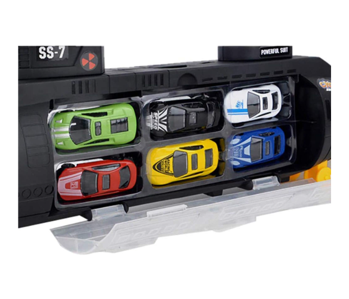 Car Toy Set With  Portable Storage in Submarine - Zoom Image 3