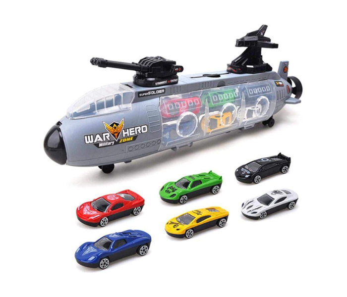 Car Toy Set With  Portable Storage in Submarine - Zoom Image 1