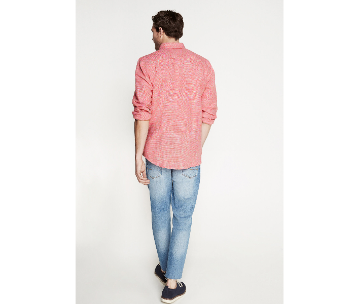 Springfield 099322060 XXL Linen Shirt for Men - Red - Zoom Image 4