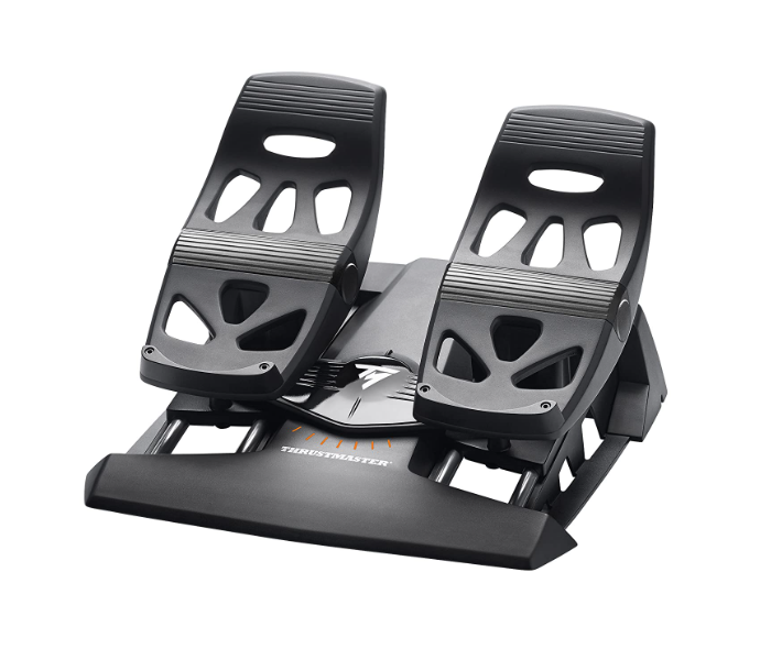 Thrustmaster TM-JSTK-TFRP Rudder Flight Rubber Pedals - Black - Zoom Image 1