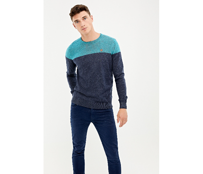 Springfield 006617685 XL Knitwear for Men - Blue and Teal - Zoom Image 2