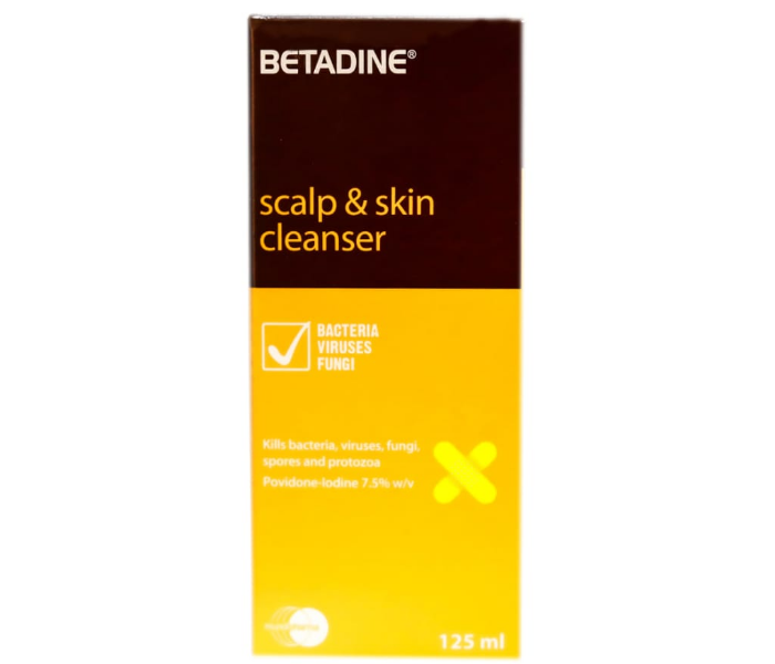 Betadine N11304919A Scalp & Skin Cleanser - 125ML - Zoom Image 2