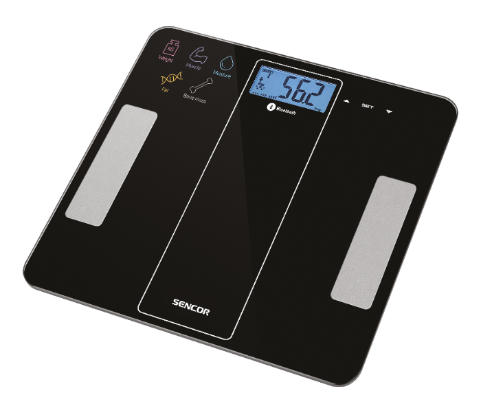 Sencor SBS 8000BK 180Kg Bluetooth Digital Weighing Scale - Black - Zoom Image 3