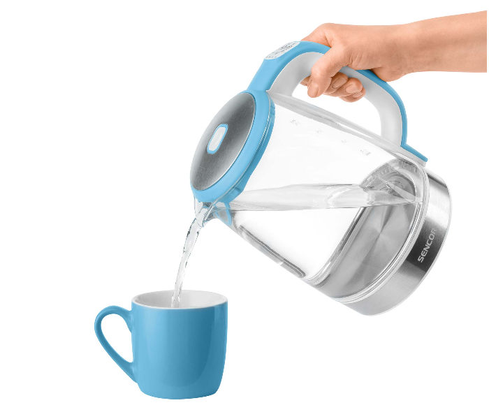 Sencor SWK 2192BL 2200W 2 Litre Glass Kettle - Sky Blue - Zoom Image 8