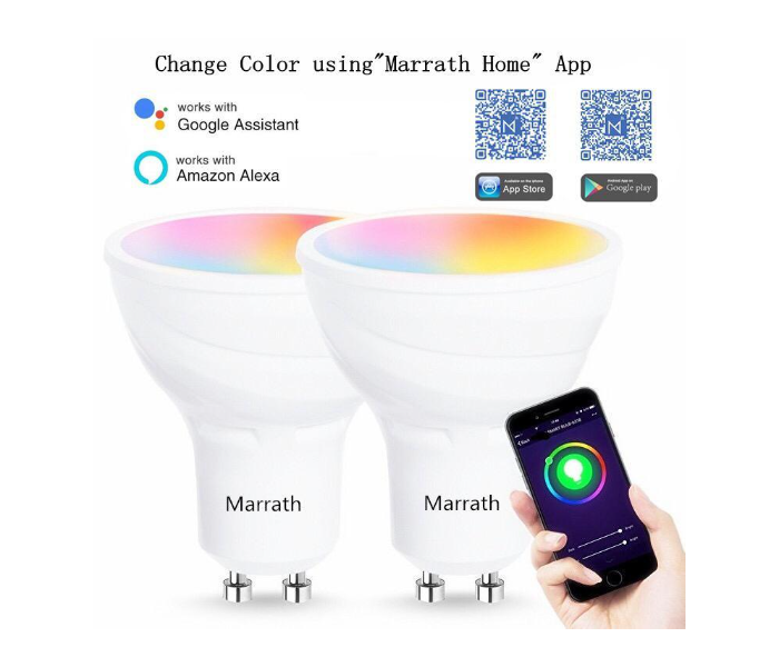 Marrath Smart Wi-Fi 16 Million colour Rgbw Gu 10 Spot Ceiling Light  - Zoom Image 2