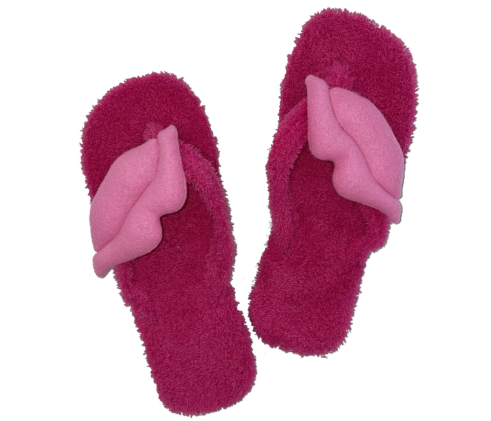 Casual LFV101 US 09 Daily Wear Soft Flat Home Slippers for Women - Dark Pink - Zoom Image