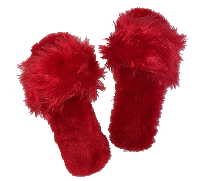 Casual LFO26 US 09 Daily Wear Soft Flat Home Slippers for Women - Red - Zoom Image