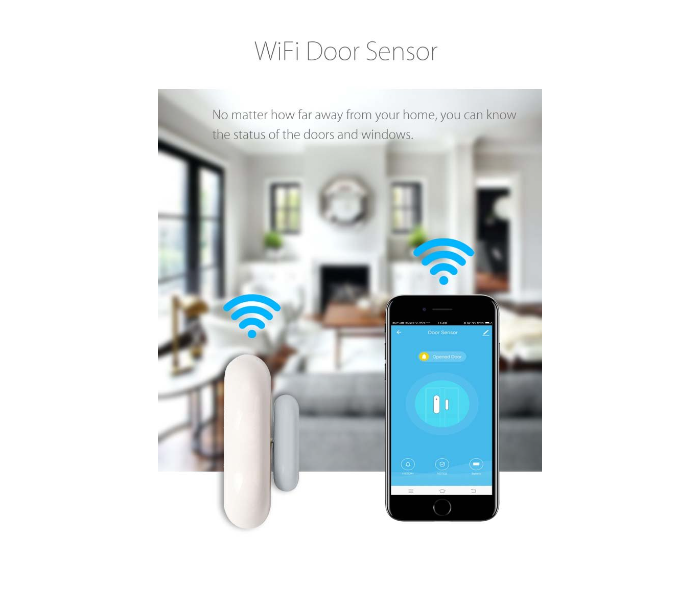 Marrath Smart Wifi Home Door, Window, Safe, Locker Sensor -  White - Zoom Image 4