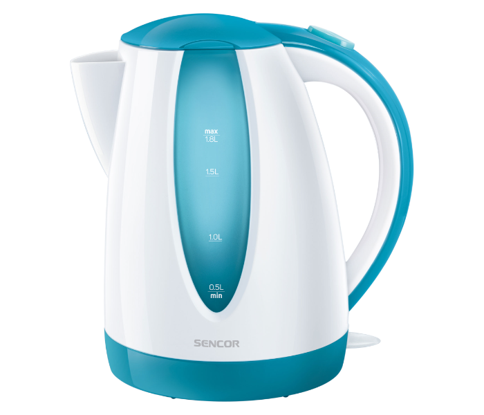 Sencor SWK 1817TQ 2000W 1.8 Litre Electric Kettle - White and Turquoise - Zoom Image 1