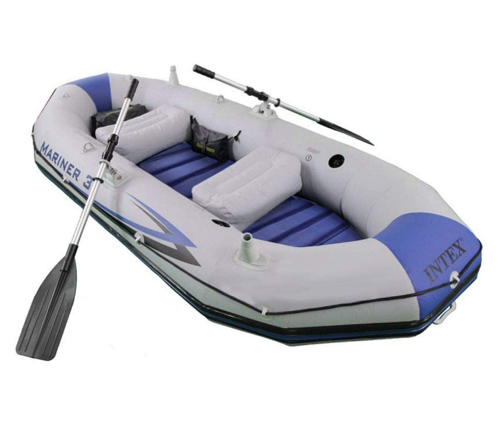 Intex 68373 Inflatable 297 x 127 x 46 cm Mariner 3 Pro Boat Set – Grey    - Zoom Image 4