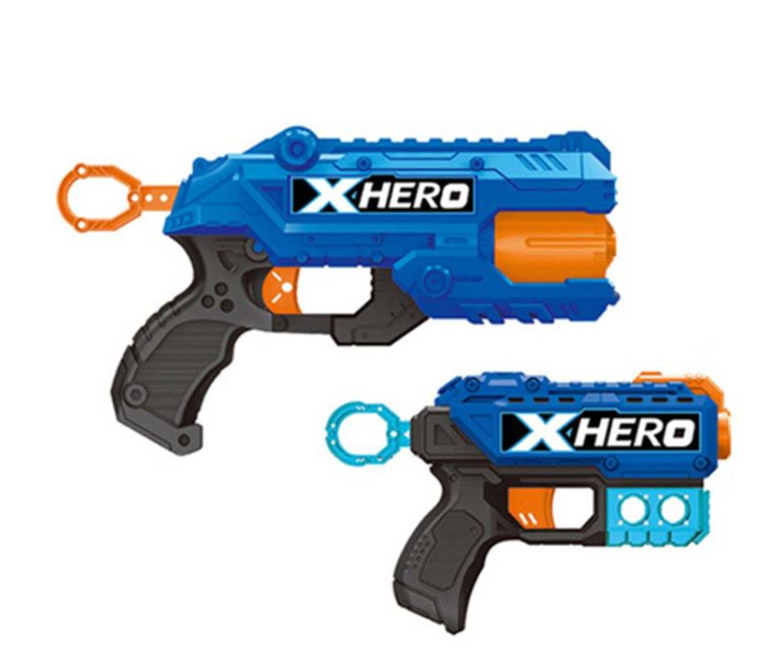 Hero BT6003 Firestrike 4 Blaster Set for Kids - Red and Blue - Zoom Image 1