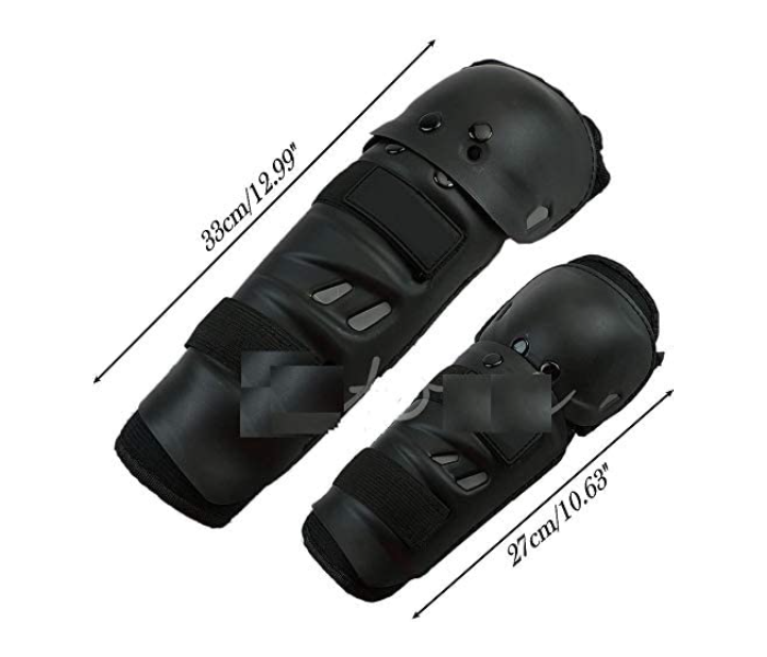 Offroad Protective Gear Knee Elbow Pad guards - Black - Zoom Image 2