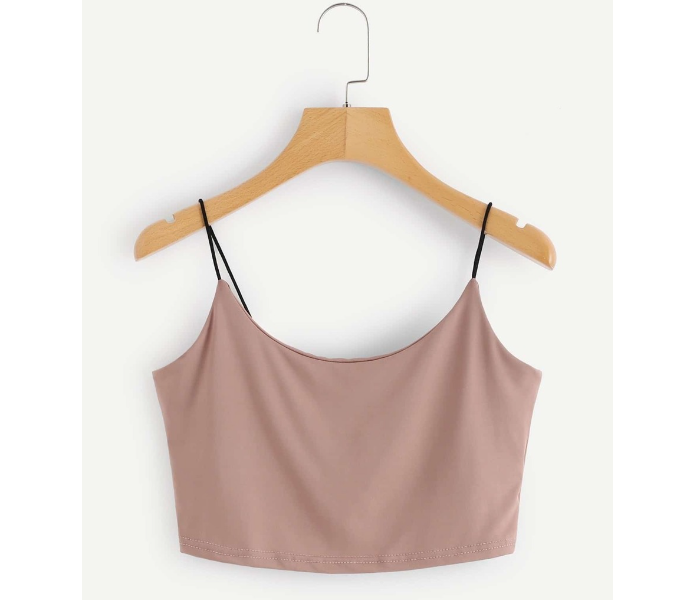 VW Trendz vest180117130 Large Crop Cami Top for Women - Pink - Zoom Image