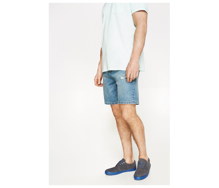 Springfield 001346312 EU30 Denim Bermudas for Men - Medium Blue - Zoom Image 3