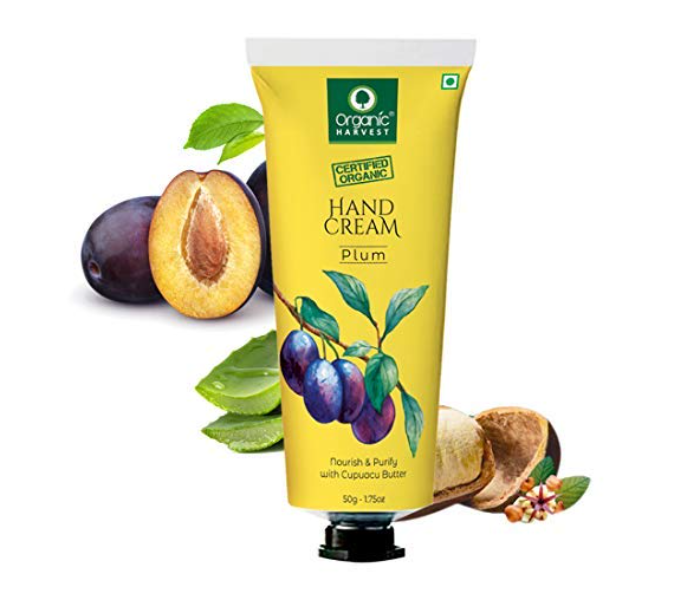 Organic Harvest 50 gm Plum Nourishing and Sanitizing Hand Cream - Zoom Image 1