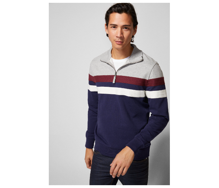 Springfield 009486212 Small Sweatshirt for Men - Medium Blue - Zoom Image 1