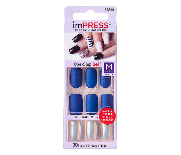 Kiss KSS107COS00087 Broadway Impress Accent Nails Call It Off - Blue - Zoom Image 1