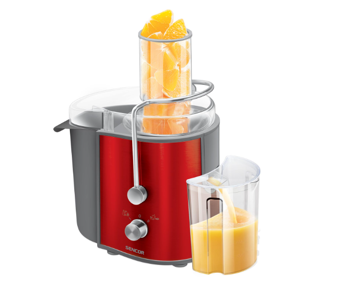 Sencor SJE 1056RD 800W 1.6 Litre Stainless Steel Juicer -Red - Zoom Image 1