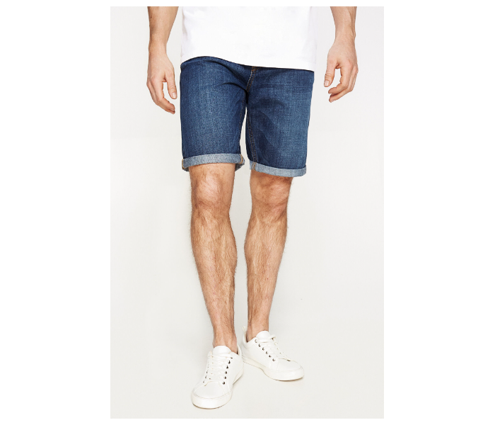 Springfield 001339011 EU30 Denim Bermudas for Men - Dark Blue - Zoom Image 2