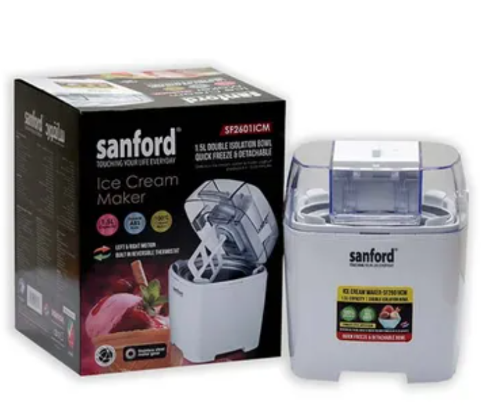 Sanford SF2601ICM Ice Cream Maker - White - Zoom Image 2