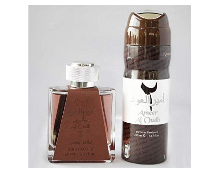 Lattafa 100ml Ameer Al Oud Eau De Parfum and 200ml Deodorant Spray - Zoom Image 2