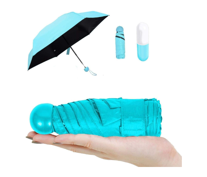 FN-SKEIDO 5 Folding Ultra Light Mini Pocket Umbrella - Blue - Zoom Image 4