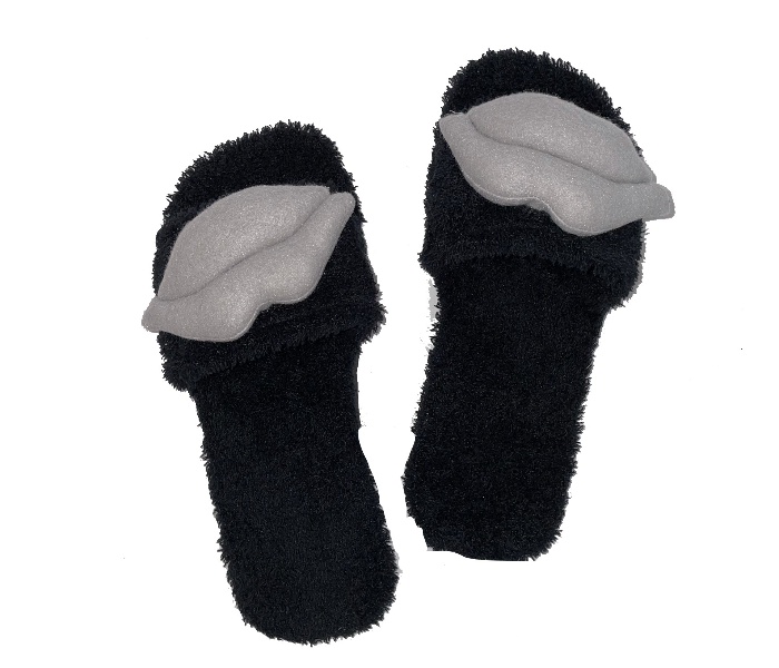 Casual LFO36 US 06 Daily Wear Soft Flat Home Slippers for Women - Black - Zoom Image