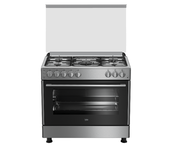 Beko GG15125GX 90 cm 5 Burner Freestanding Gas Burner with Electic Oven - Silver - Zoom Image 2