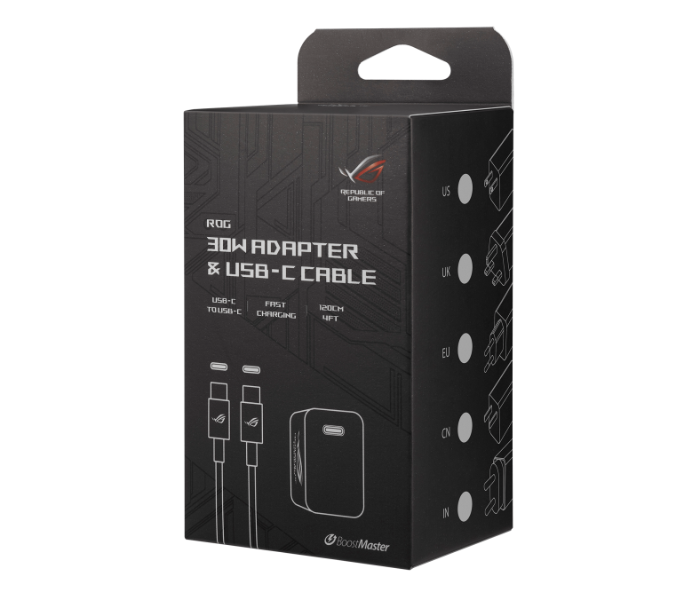 Asus ROG Phone 30W Adapter and USB-C Cable - Black - Zoom Image 1