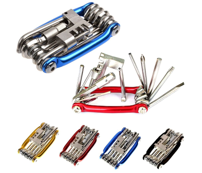 11 In 1 Multi Tool Repair Kit with Chain Cutter - Red - Zoom Image 2